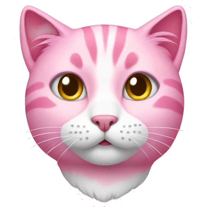 Pink cat emoji