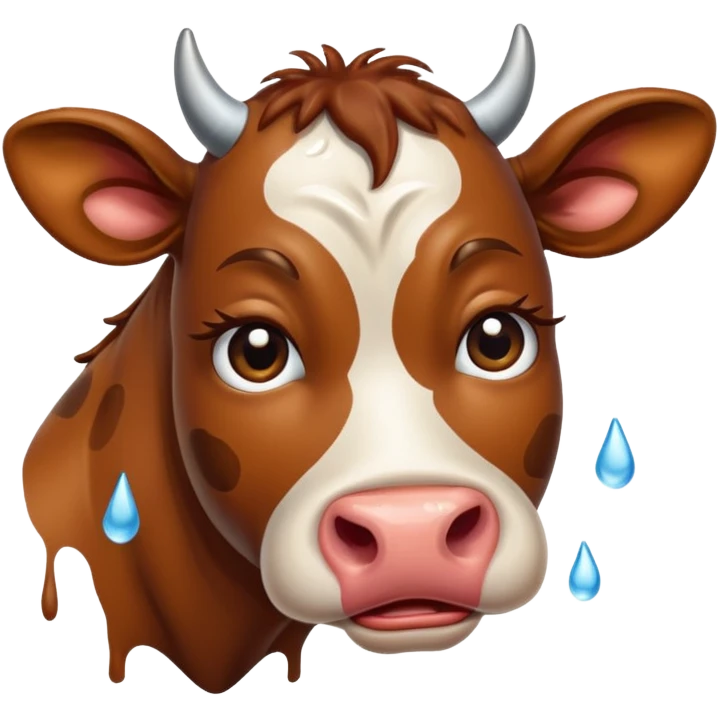 cow crying emoji