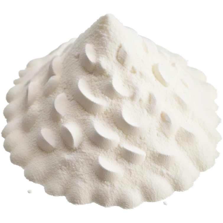 A pile of white flour, soft and powdery, often shown in a small heap or scattered, symbolizing baking or cooking ingredients emoji