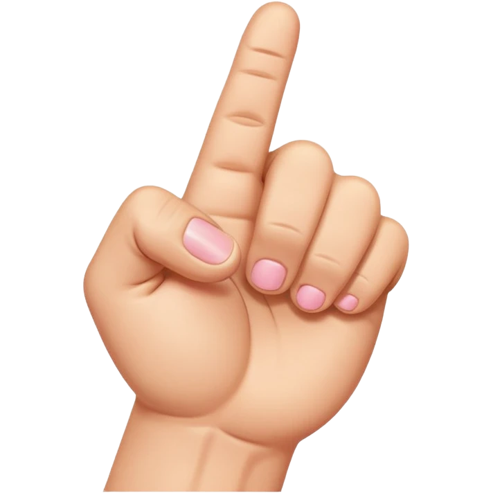 cartoon hand making a fist with the pinky finger extended, playful style, simple background emoji