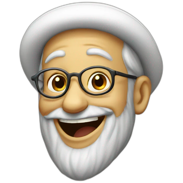 Rabbi laughing emoji