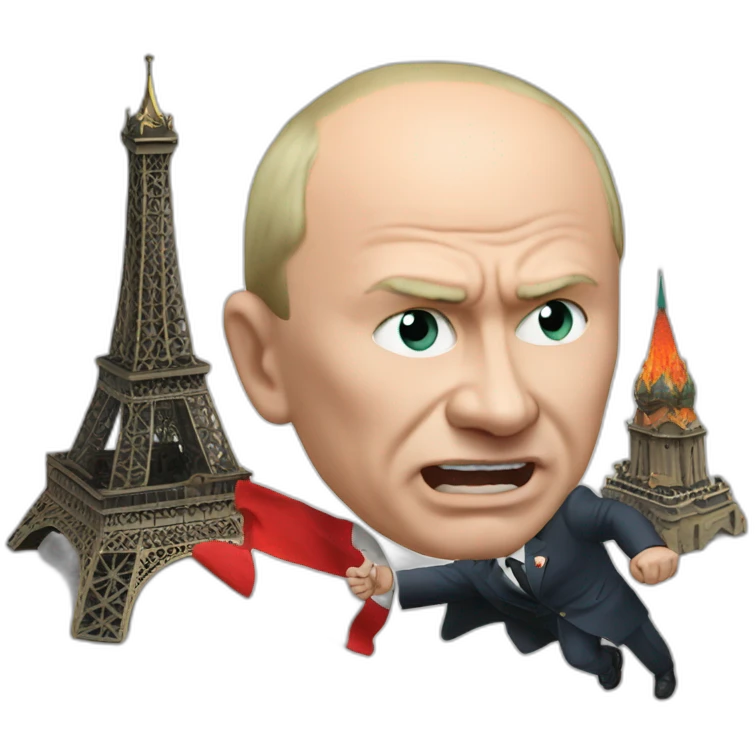 Moscow putin attacks paris satan emoji