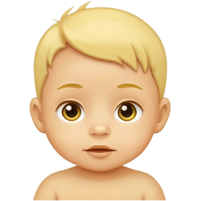 yellow skinned baby emoji