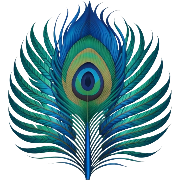 Peacock feather emoji