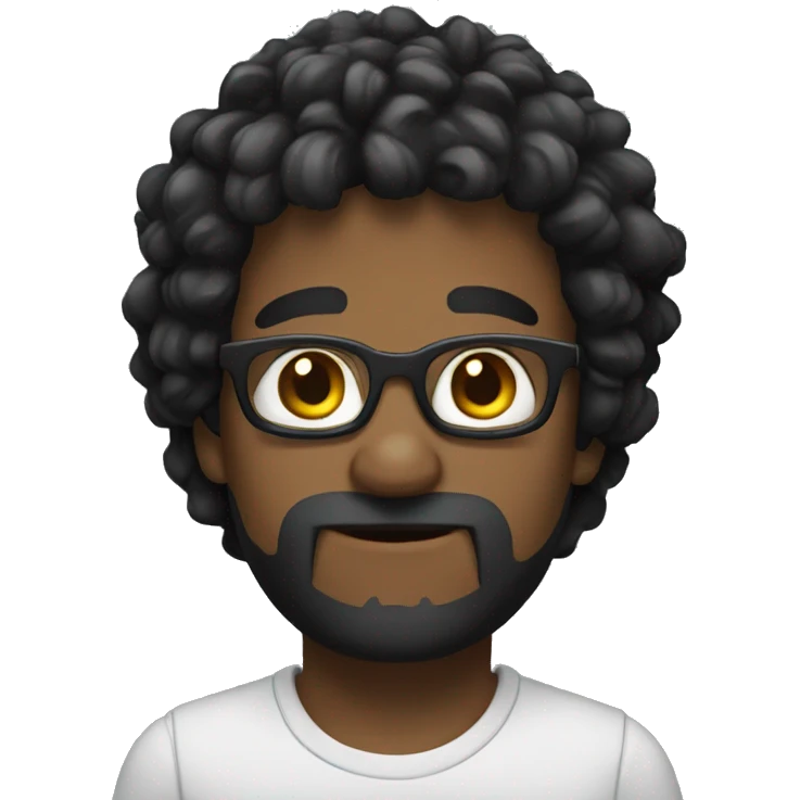 Gordo preto emoji