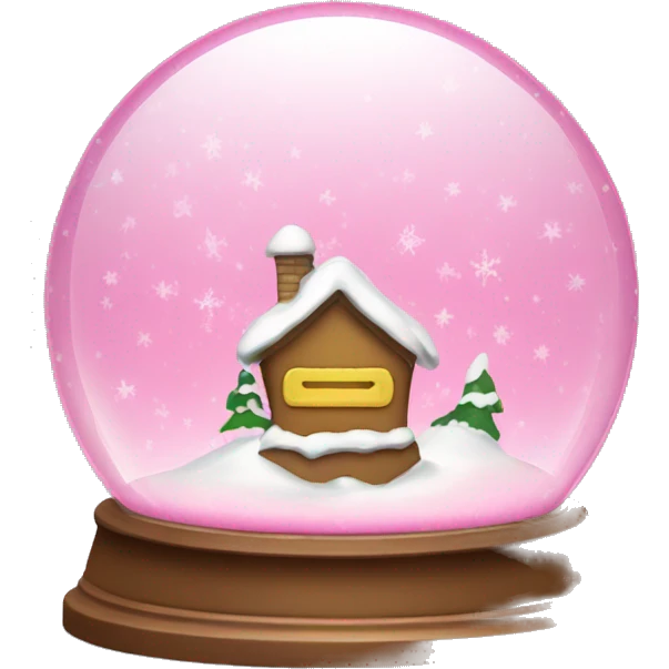 snowglobe pink with start emoji