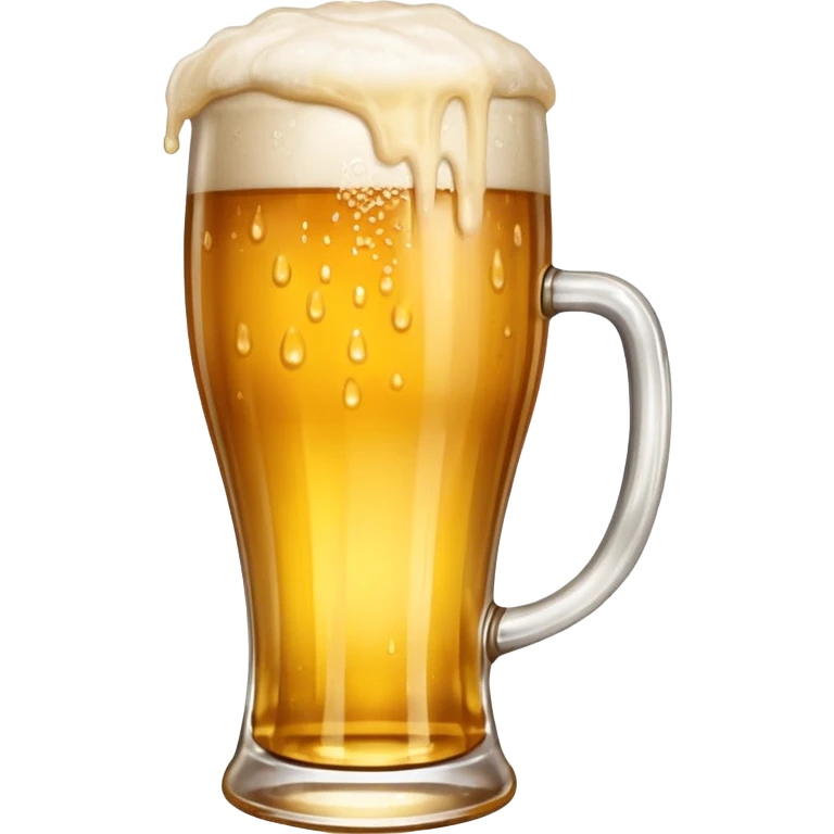 beer glass emoji, filled with golden beer emoji