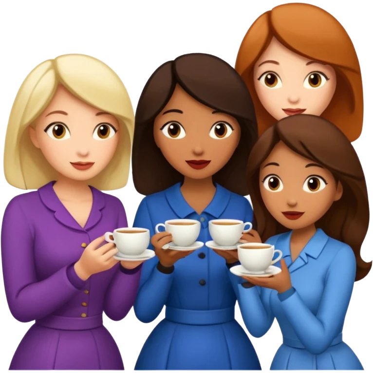 Tea-time-gossip emoji