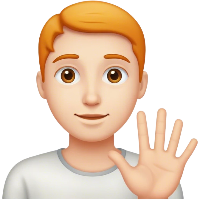 saying hello emoji
