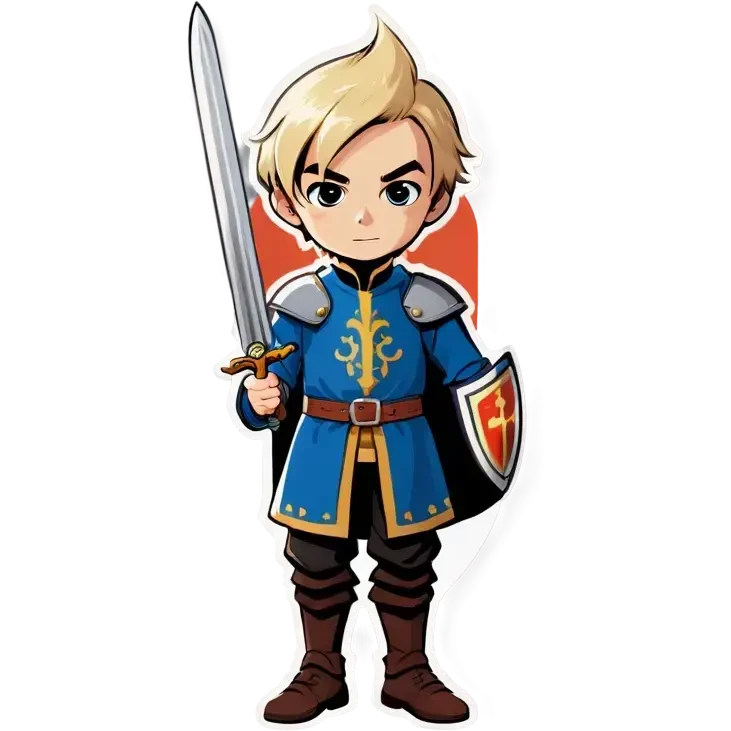 A blonde squire boy emoji