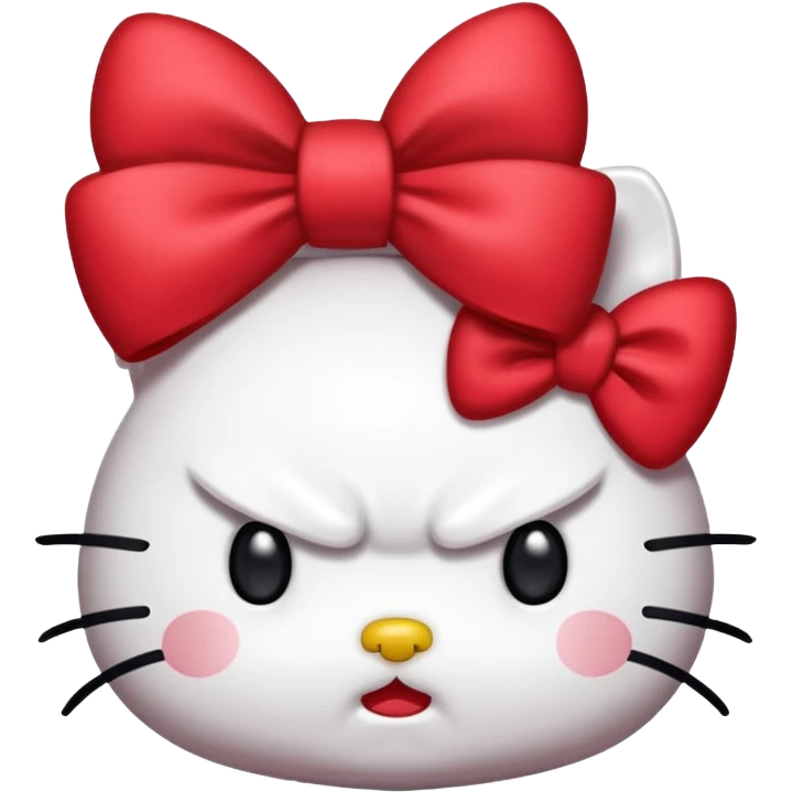Angry hello kitty  emoji