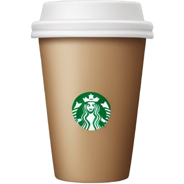 Starbucks coffee cup emoji