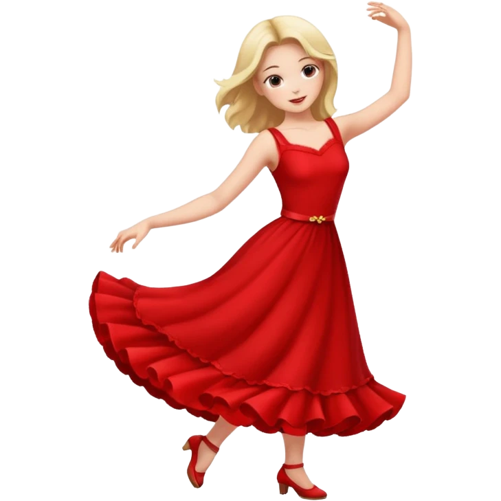girl in red, dancing



















 emoji