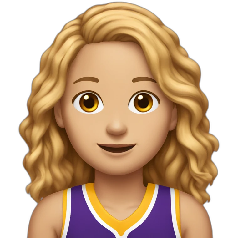 jennifer lawrence wearing lakers jersey emoji