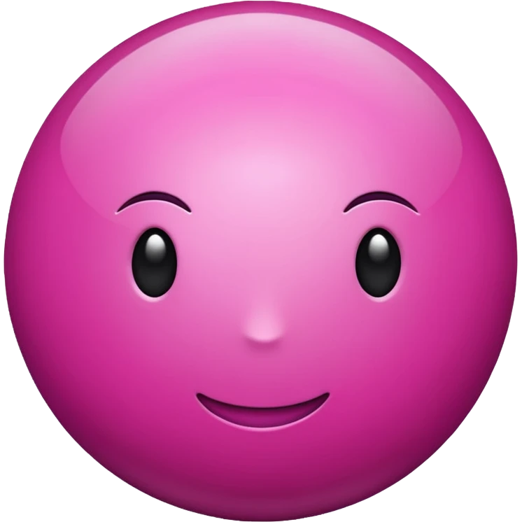 magenta color sphere. Negative : Emoji. emoji