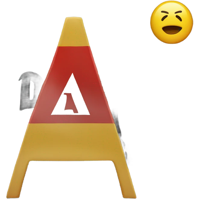 “Don’t crash out” written on sign emoji