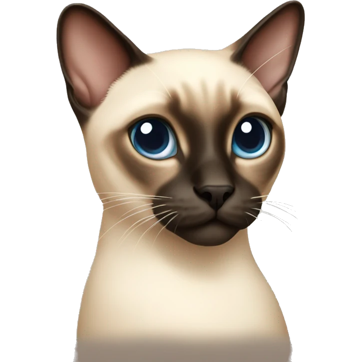 Siamese cat with no tail  emoji