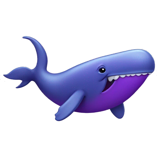 Purple whale  emoji