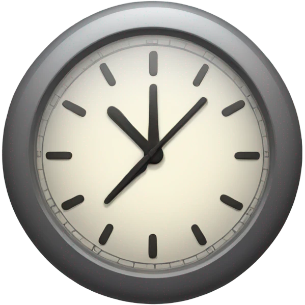 Clock that can talk emoji