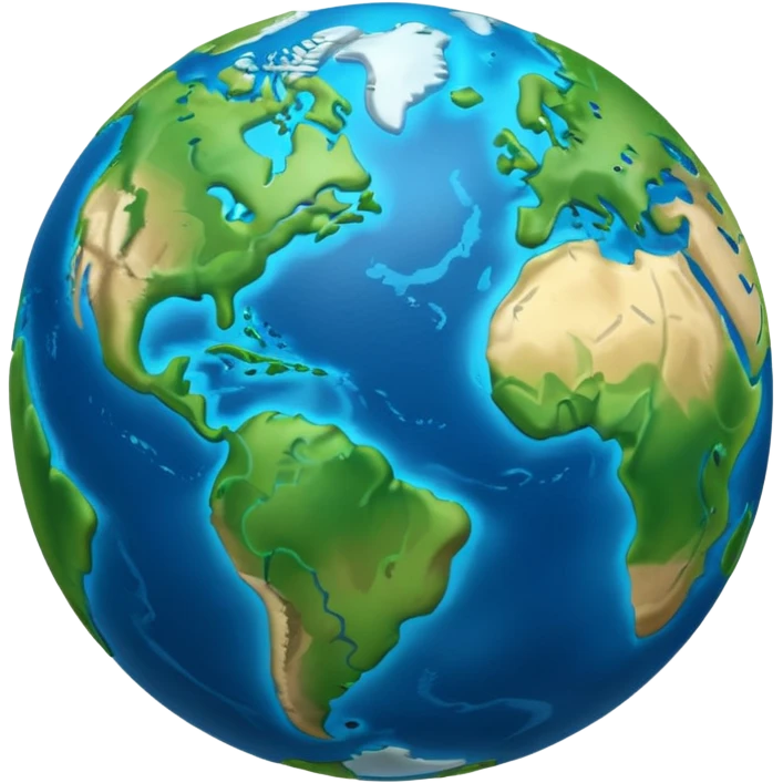 3d planet earth emoji
