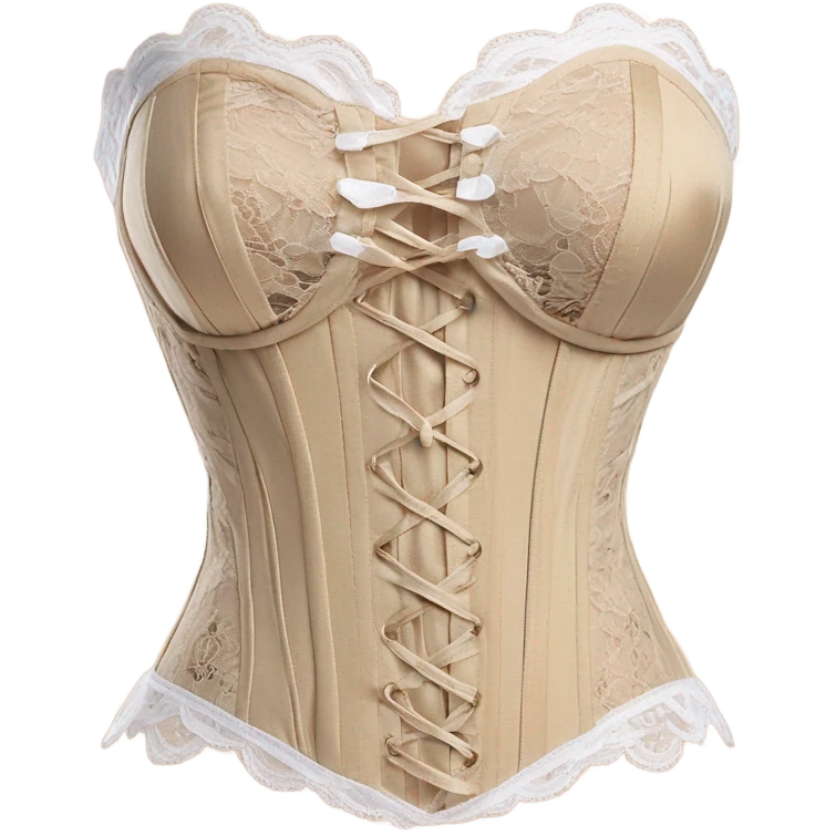 biege lace corset emoji