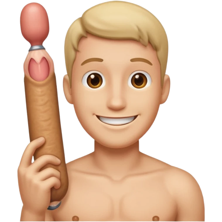 Penis and smiling emoji emoji