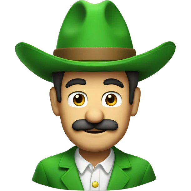 Luigi sombrero  emoji
