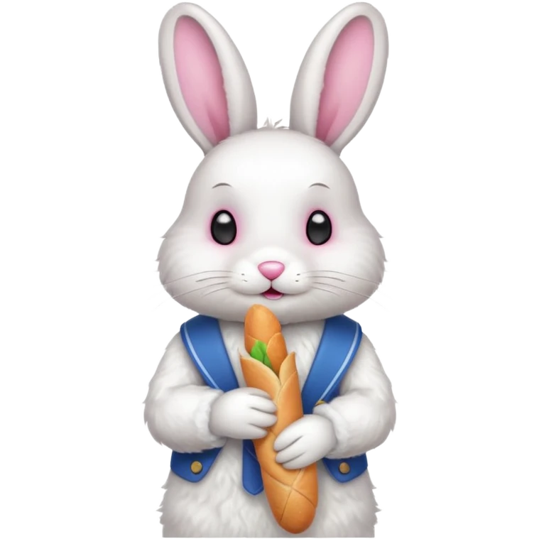A rabbit with a bugette  emoji