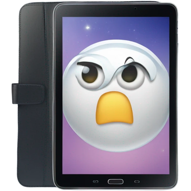 galaxy tab with case emoji