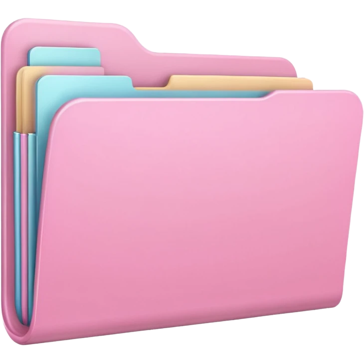 simple mix pink folder emoji