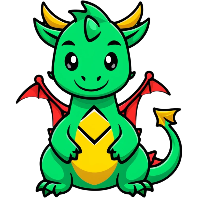 blue diamond dragon emoji