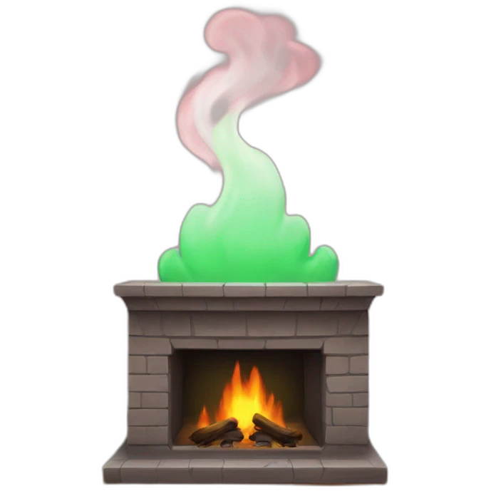 burn hearth pink and green emoji