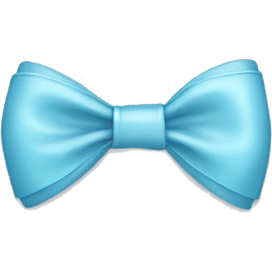 light blue bow emoji