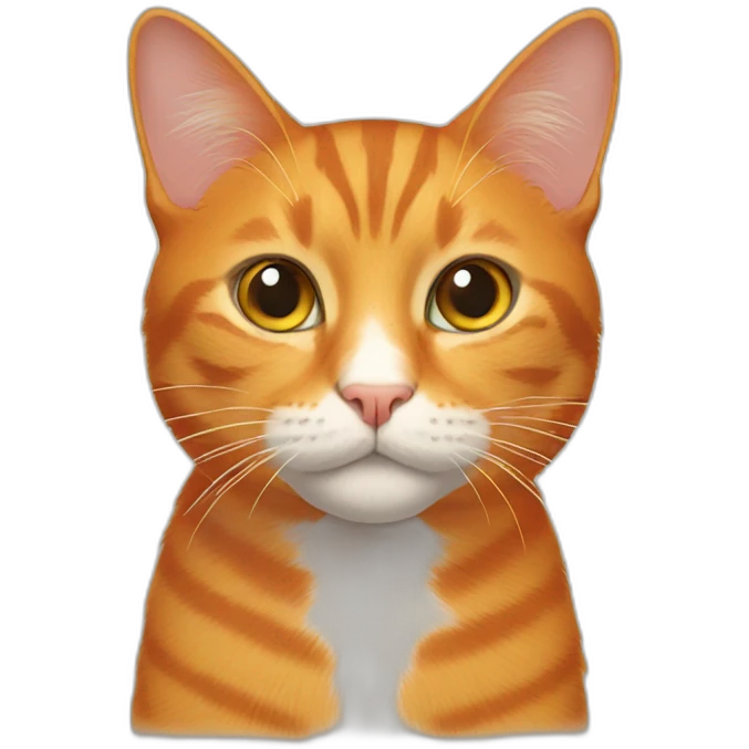 An orange cat emoji