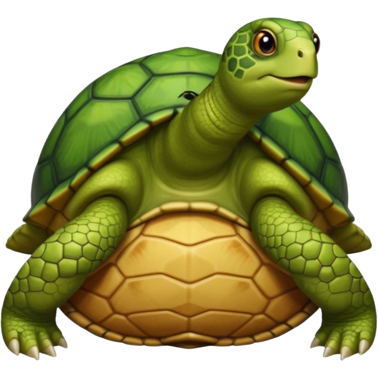 Person with turtle body emoji