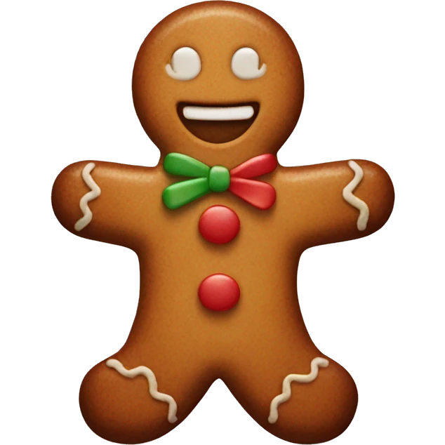 gingerbread man emoji