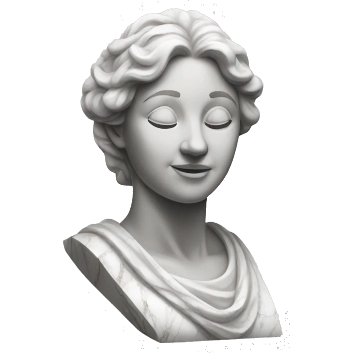 Marble statue of woman emoji