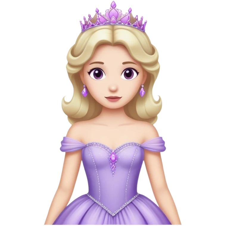 Lilac princess gown emoji