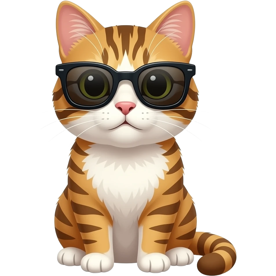 Cat wearing sunglasses emoji