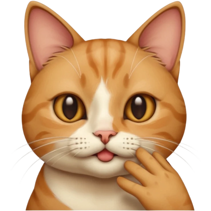 cat nose picking emoji
