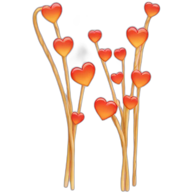 loveheart cat tails emoji