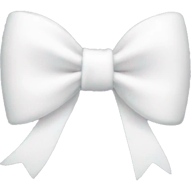 white bow emoji