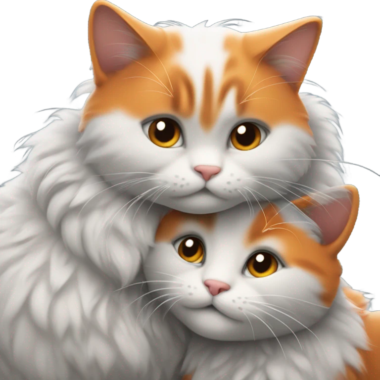 Cat couple emoji