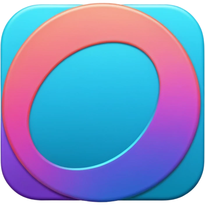 
coin color in in gradient of turquoise, blue, pink, purple, and coral metal texture
Rotate coin 90 degree  3d effect emoji