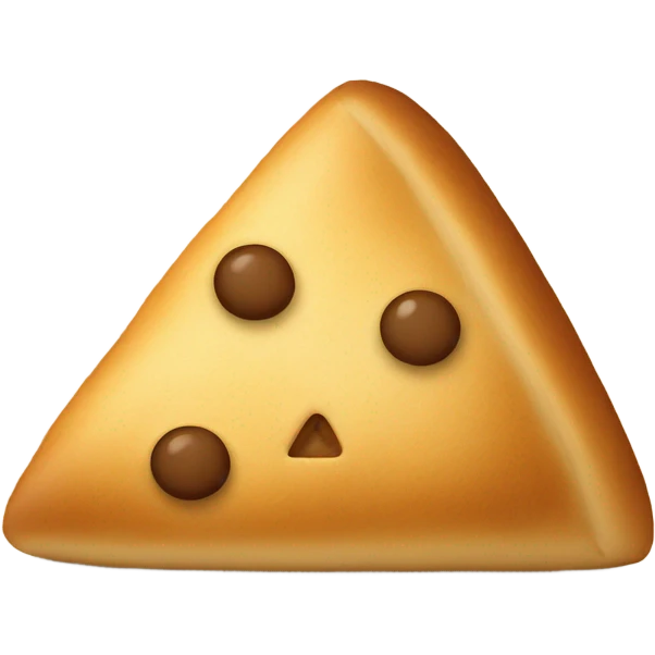 Triangle bread emoji