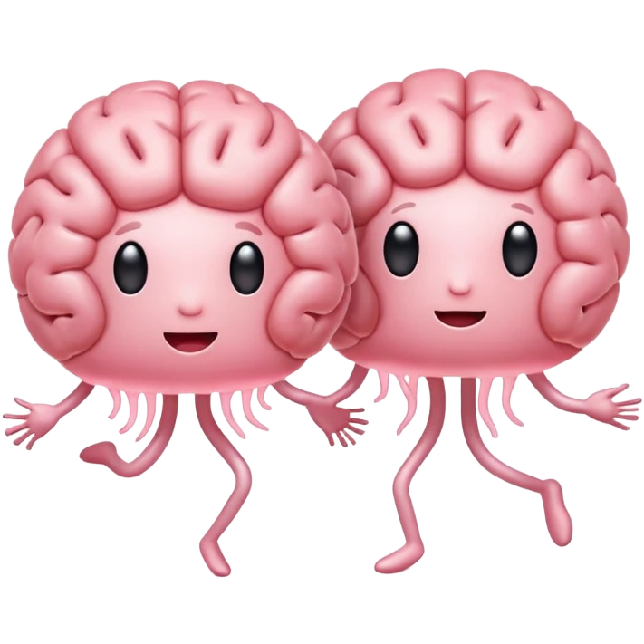 Last two brain cells dancing emoji