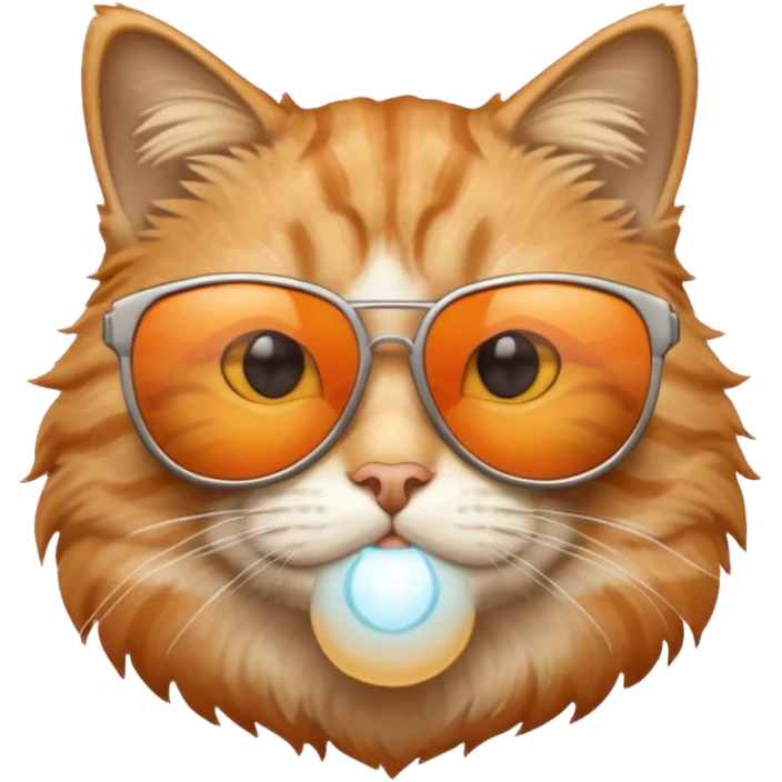Cat wearing sunglasses emoji