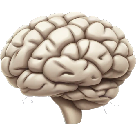 brain being struck and shattered by lightning emoji
