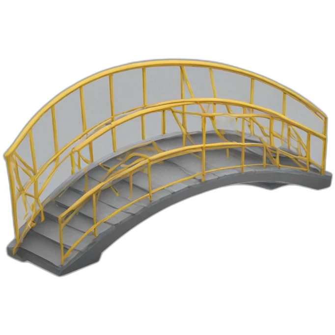 Pont-spiralé qui sort de l’illusion. emoji