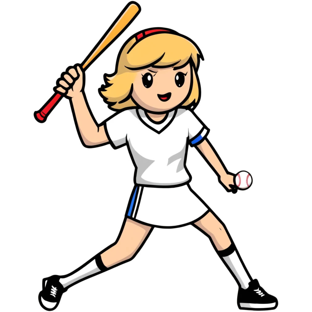 Taylor Swift with a baseball bat emoji